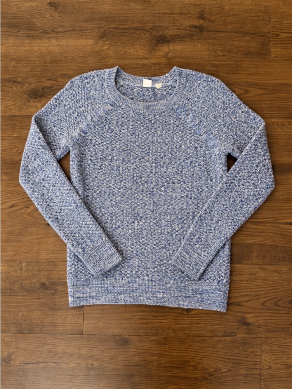 Gap Blue Marled Cotton Sweater Size Medium